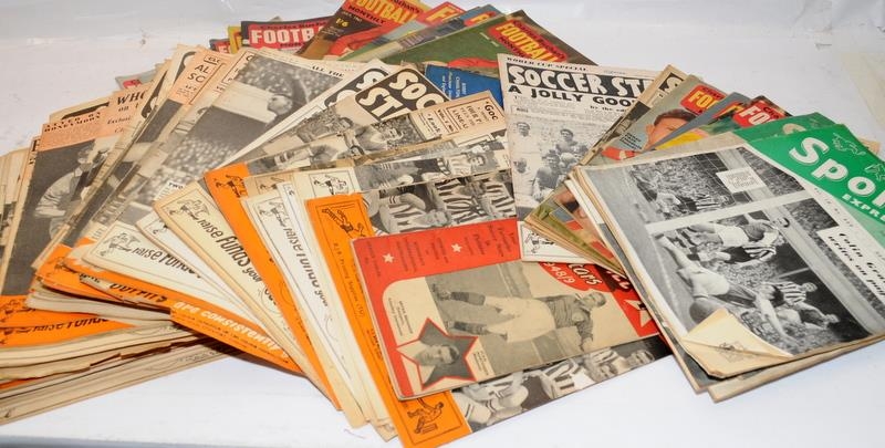 Collection of vintage football magazines mostly dating from the 1950's - 60's. Titles include