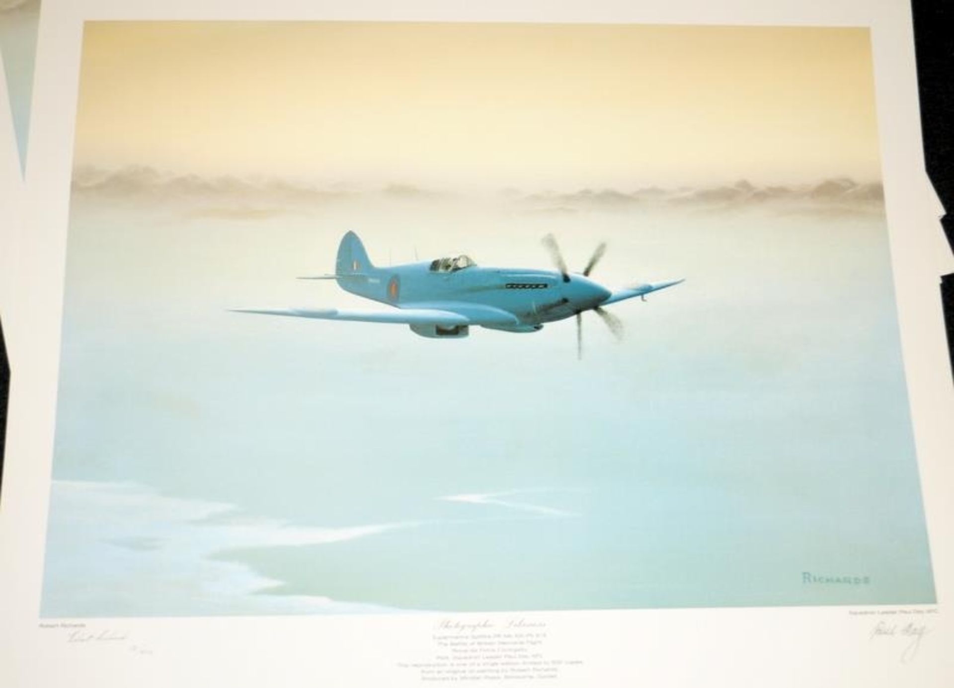 Very large quantity of signed and numbered prints 'Photographic Likeness' featuring Supermarine - Image 2 of 6