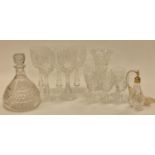 quantity of Crystal and etched glassware