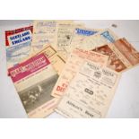 Collection of rare early Scottish football matchday programmes dating from 1949 and 1950, includes