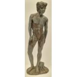 David Neaves large sculpture of a nude mythical figure 62cm tall.