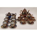 Two part oriental tea sets to include Noritake and Samurai.