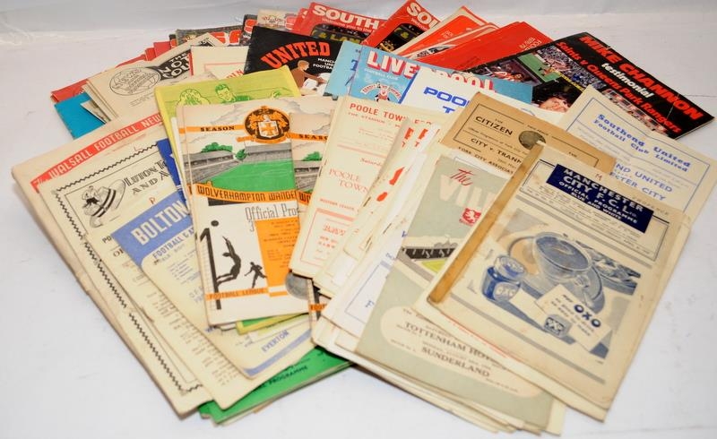 Good collection of football matchday programmes to include scarce 1940's examples. Teams include
