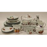 Quantity of Royal Worcester "Evesham Vale" dinner and tea ware to include T-Pot (25)