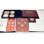 Royal Mint 1970 proof coin set together with further coins and coin sets (27)