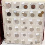 Folder containing a large quantity of World coins. Alphabetically presented from Russia to