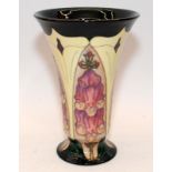 Moorcroft pottery Trumpet vase "Foxglove" 23cm tall