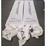 Collection of Jaguar promotional advertising flags each measuring 295x81cm (7).