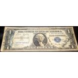 Unusual item: WW2 era USA One Dollar note signed by the Duke of Kent, Group Captain Louis Greig (