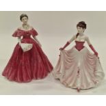 Royal Worcester Queen Elizabeth, The Queen Mother 2000 figurine together with a Coalport Happy