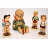 Collection of Goebel Hummel figures to include large 1st issue Friend or Foe, Lucky Fellow, Lucky