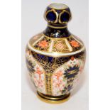 Royal Crown Derby Old Imari pattern miniature urn, 12cms tall