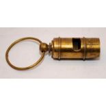 Brass cased White Star Whistle