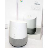 Google home smart speaker, boxed