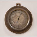 1906 Negretti & Zambra London Brass Barometer.