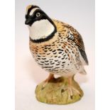 Scarce early Beswick Bobwhite Quail in matt finish. 12cms tall