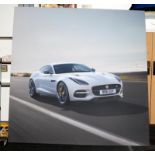 Direct from Jaguar Landrover Promotional back drop from the car shows. Screen printed canvas on