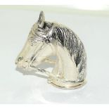 Silver Plated Horse Head Vesta Case