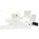 Collection of Apple products includes Keyboards and AirPort Extreme (untested)