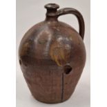 Small Normandy decorative earthenware jug approx 30cm tall.