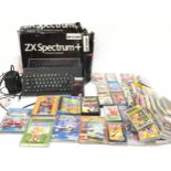 A ZX Spectrum+ Computer including many Game cartridges. Approx 40