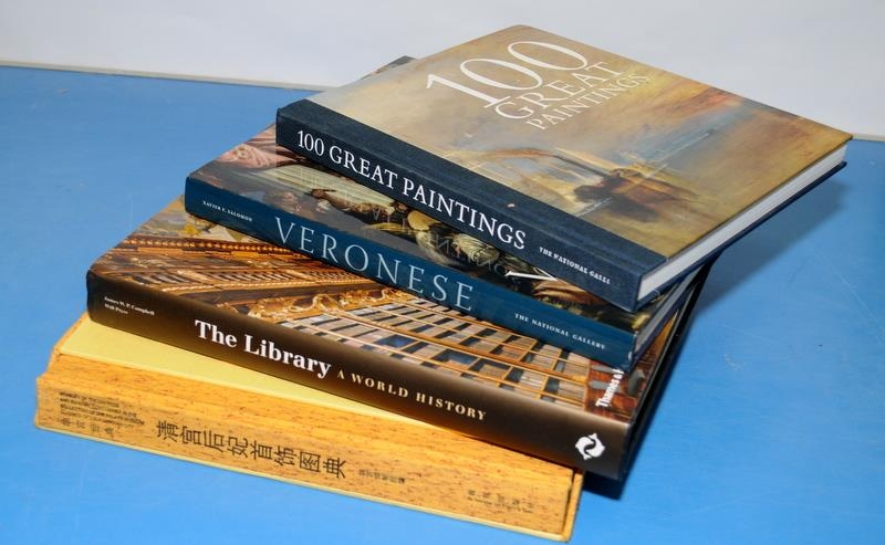4 x Quality art reference / coffee table hardback books. Veronese, 100 Great Paintings, The Library: - Image 4 of 4