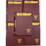 5 albums containing various Striker magazines.