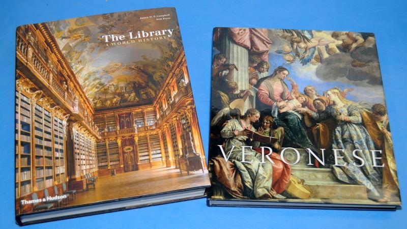 4 x Quality art reference / coffee table hardback books. Veronese, 100 Great Paintings, The Library: - Image 2 of 4