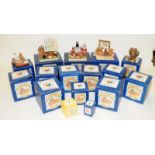 Large collection of Peter Fagan colour boxed miniature teddy bears mixed sizes in original boxes (