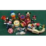 Walt Disney collection of vintage plastic toys.
