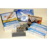 Collection of toys and models to include Revell glider plane, Matchbox Auto Union and others