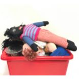 Quantity of cuddly toys to include a Golly Wog