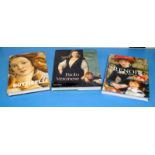 3 x Quality art reference / coffee table hardback books. Botticelli, Veronese and Renoir