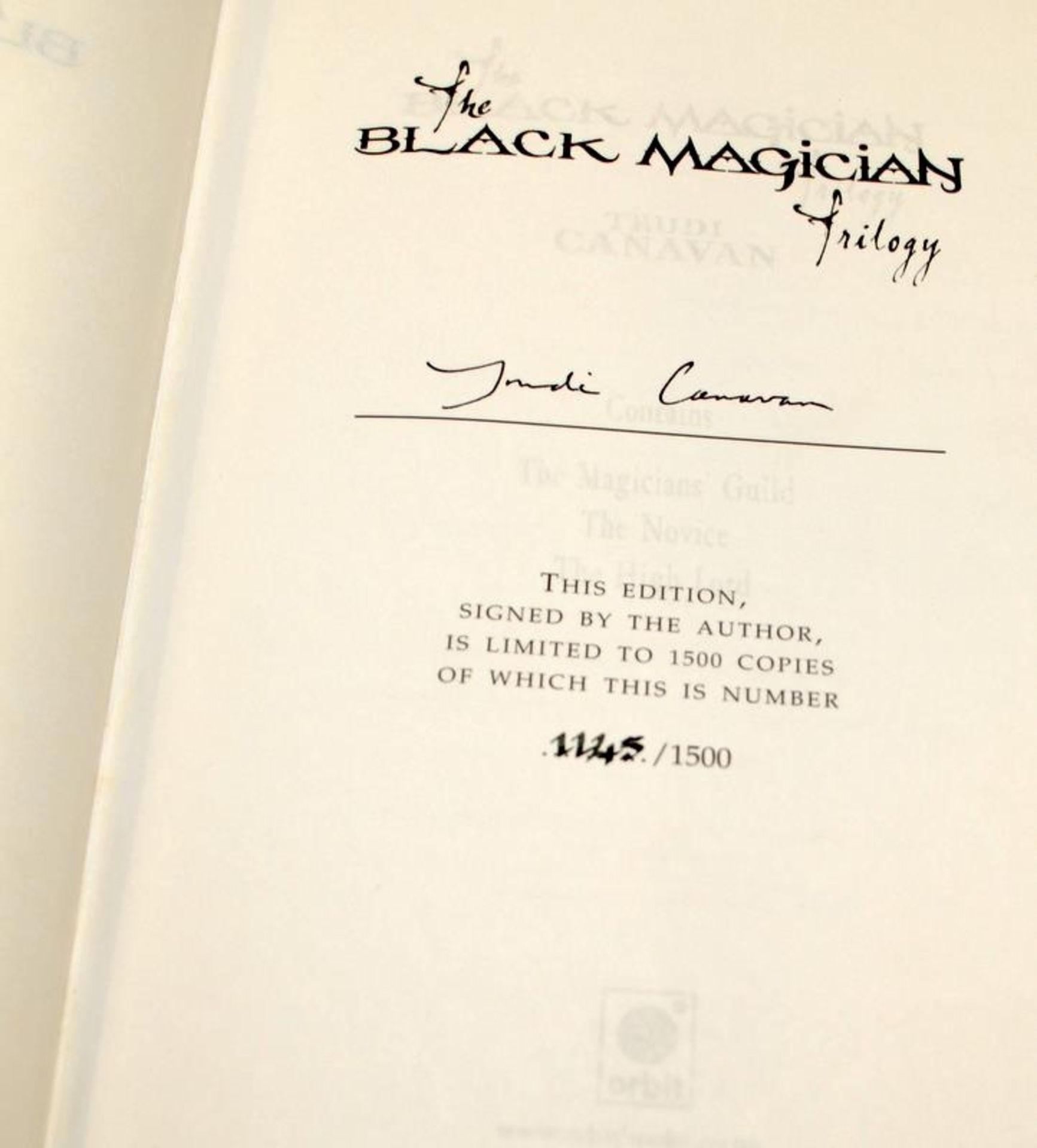 The Black Magician Trilogy by Trudi Canavan hardback book with slipcase. Signed and numbered edition - Image 3 of 4