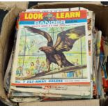 Large collection of "Look and Learn" magazines dating from the 60s
