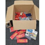 Collection of mixed Hornby OO model railway to include engine wagons track and station items