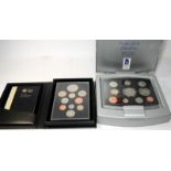 Royal Mint Proof Struck Coin sets for 2000 (10 coins) and 2012 (10 coins). Both in presentation