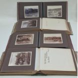 Collection of early 20th century black and white photographs contained within in 4 albums