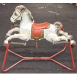 Mobo style tin plate childs rocking horse