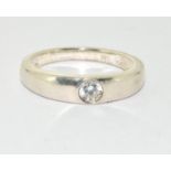 A 925 silver ring, Size O