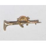 9ct gold Hunting Tie pin