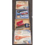 Ever Ready boxed battery operated trains with controller and engine to represent the underground