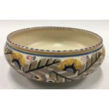 Poole Pottery Carter Stabler Adams shape 381 GF pattern bowl 8"" dia.