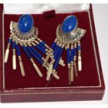 Sterling Silver STC Navajo Earrings. Boxed