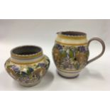 Poole Pottery Carter Stabler Adams shape 310 PD pattern jug decorated by Eileen Prangnell 5.5""