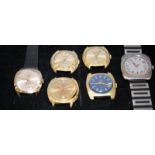 A selection of vintage gents mechanical watches. All seen working at time of listing