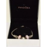 Pandora bracelet with charms boxed