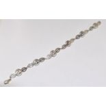 Carrick Mackintosh Scottish rose 925 silver bracelet.