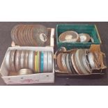 Large collection of Vintage Film reels (Four Boxes).