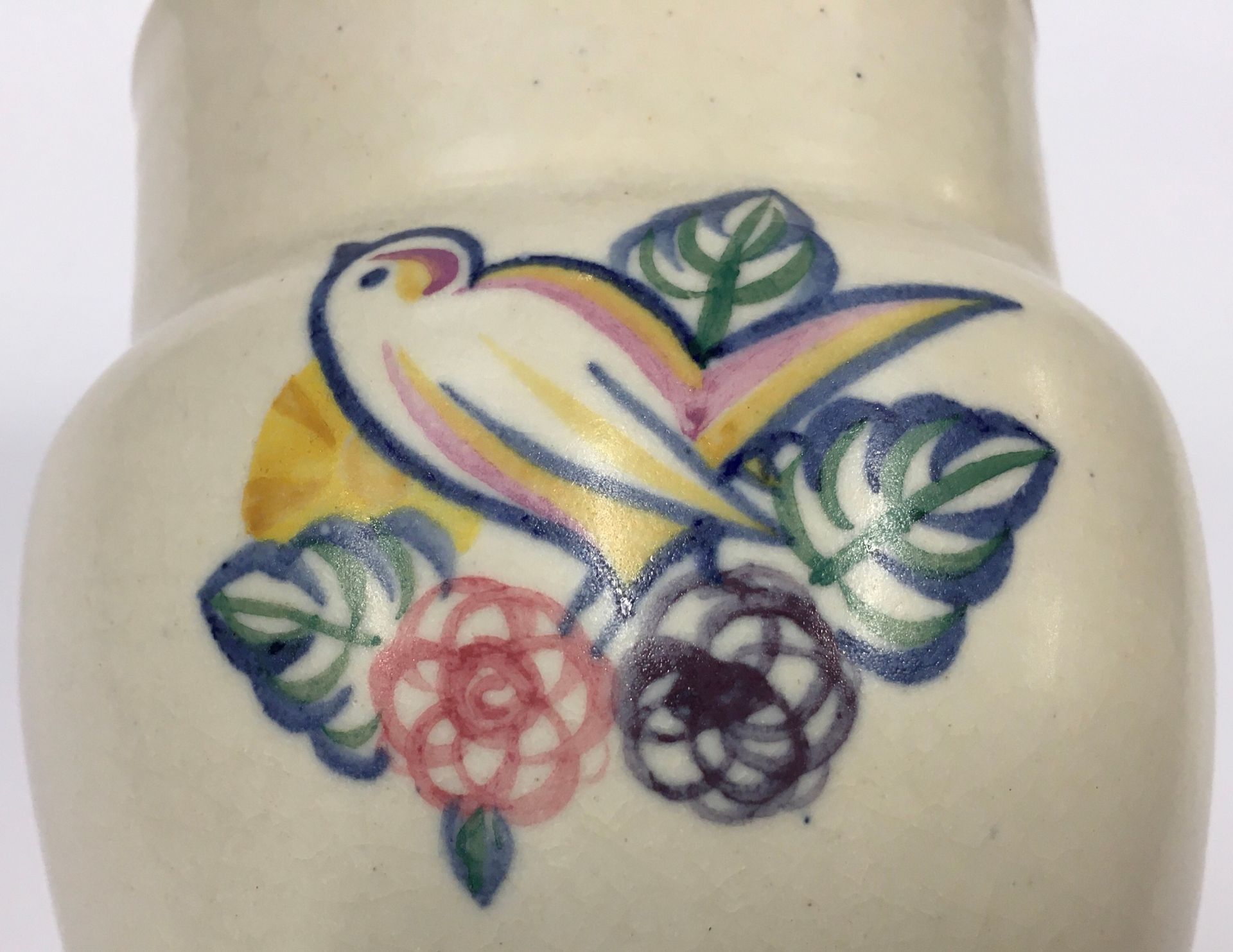 Poole Pottery Carter Stabler Adams shape 466 YY pattern vase decorated by Nellie Bishton (Blackmore) - Image 2 of 3